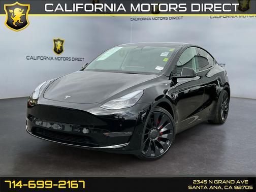 Solid Black 2021 Tesla Model Y Performance Dual Motor All-Wheel Drive