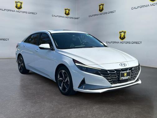 Lunar White 2023 Hyundai ELANTRA HEV Limited