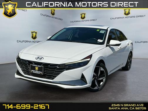 Lunar White 2023 Hyundai ELANTRA HEV Limited