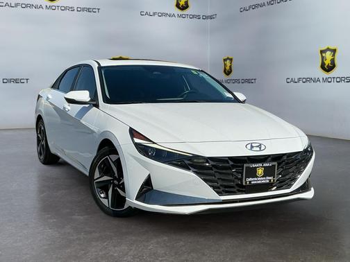 Lunar White 2023 Hyundai ELANTRA HEV Limited
