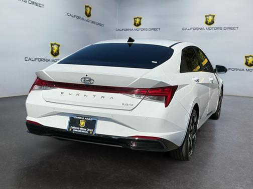 Lunar White 2023 Hyundai ELANTRA HEV Limited