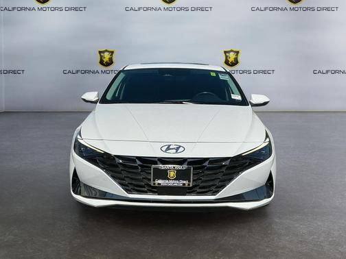 Lunar White 2023 Hyundai ELANTRA HEV Limited