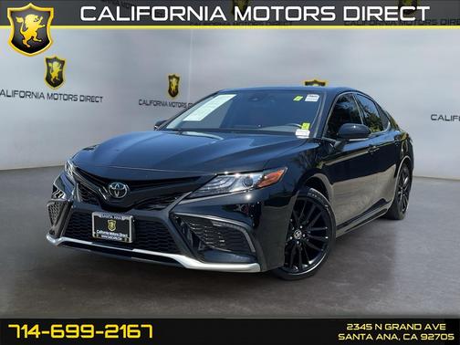 Midnight Black Metallic 2022 Toyota Camry XSE