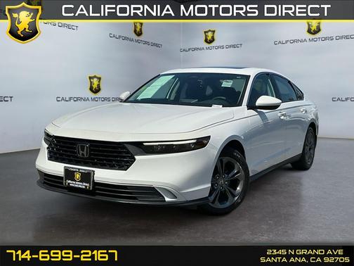 Platinum White Pearl 2023 Honda Accord EX