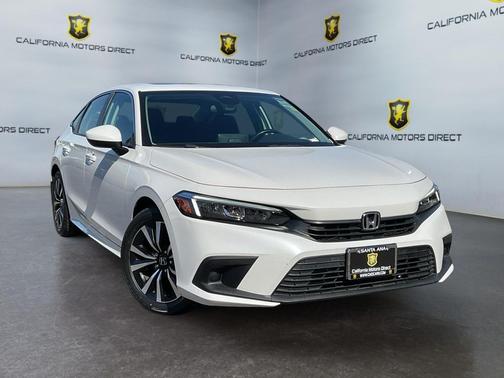 Platinum White Pearl 2022 Honda Civic EX