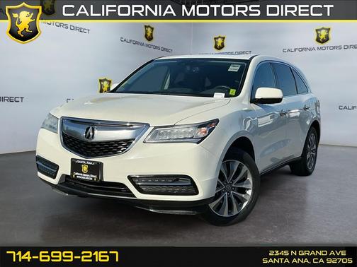 White Diamond Pearl 2015 Acura MDX 3.5L
