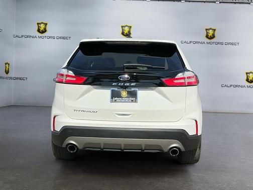 Star White Metallic Tri-Coat 2021 Ford Edge Titanium