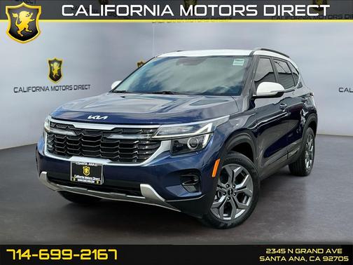 Dark Ocean Blue/White Roof 2024 Kia Seltos S