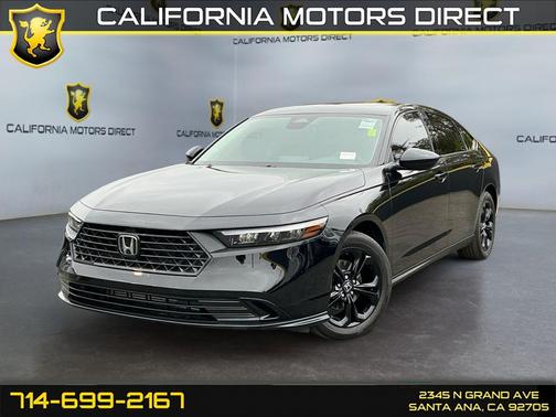 Crystal Black Pearl 2025 Honda Accord SE