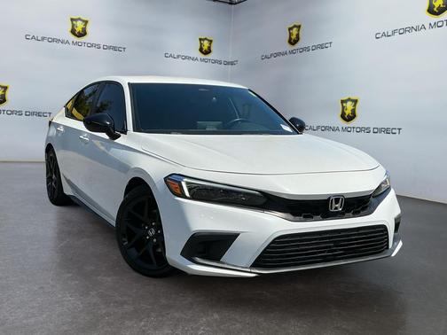 Platinum White Pearl 2023 Honda Civic Sport