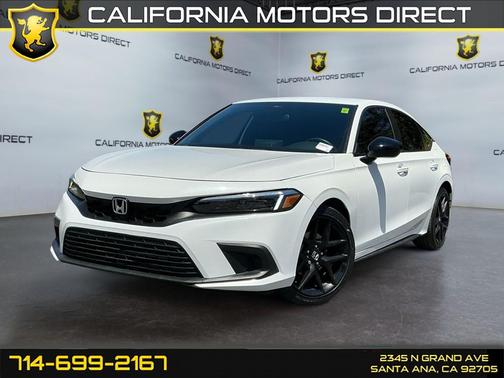 Platinum White Pearl 2023 Honda Civic Sport
