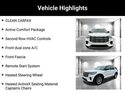 Star White 2025 Ford Explorer Active