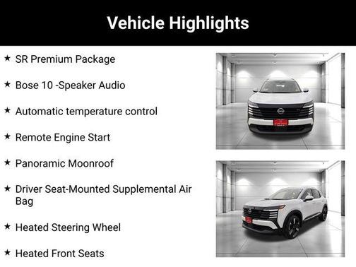 Aspen White Tri 2025 Nissan Kicks SR