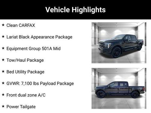Agate Black Metallic 2025 Ford F-150 Lariat