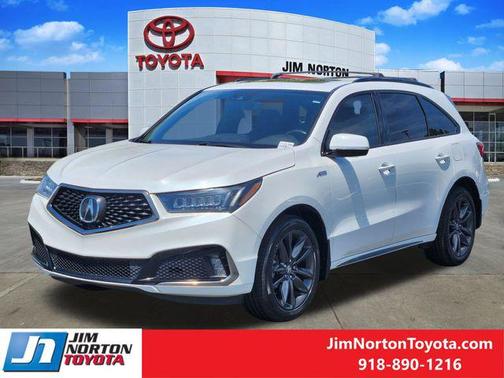 Platinum White Pearl 2020 Acura MDX 3.5L Technology & A-Spec Pkgs