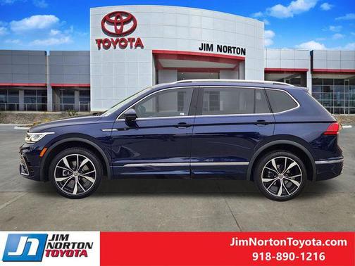 Atlantic Blue Metallic 2023 Volkswagen Tiguan 2.0T SEL R-Line 4MOTION