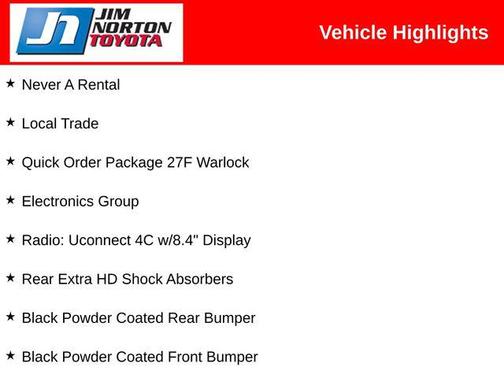 2019 RAM 1500 Classic Warlock Quad Cab 4x4 6'4' Box