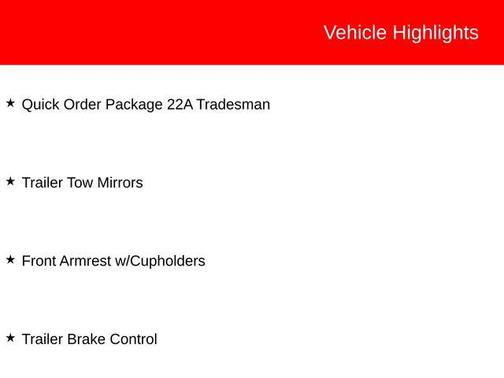 2017 RAM 2500 Tradesman Regular Cab 4x4 8' Box