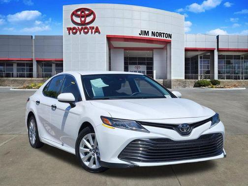 Super White 2019 Toyota Camry LE