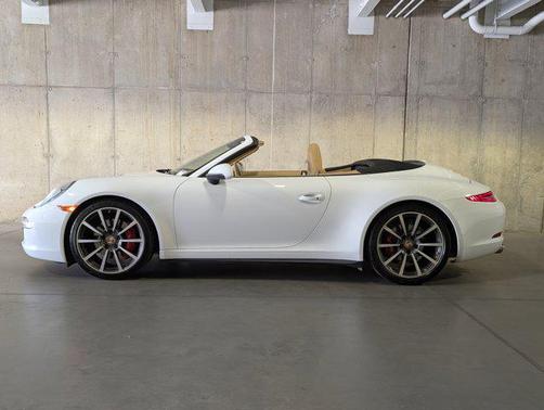 White 2014 Porsche 911 Carrera 4S Cabriolet