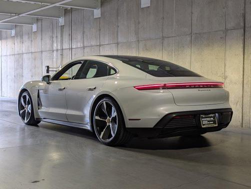 Ice Grey Metallic 2021 Porsche Taycan 4S