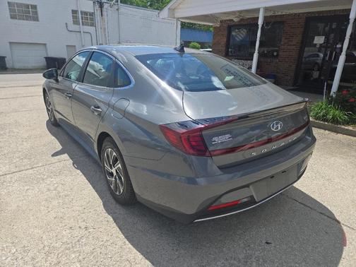 Gray 2021 Hyundai SONATA Hybrid Blue