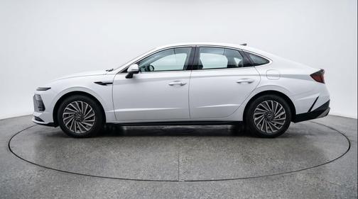 Serenity White 2025 Hyundai SONATA Hybrid SE