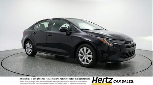 Midnight Black Metallic 2025 Toyota Corolla LE