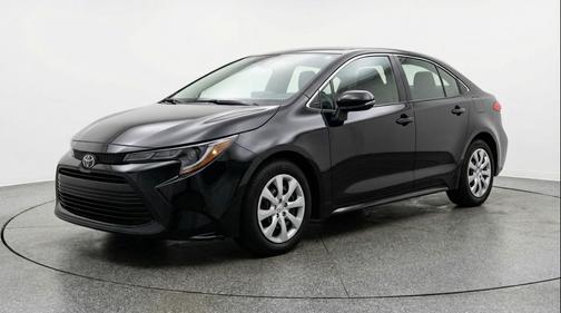Midnight Black Metallic 2025 Toyota Corolla LE