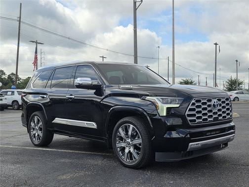 Midnight Black Metallic 2023 Toyota Sequoia Capstone