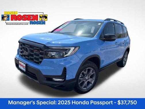 Blue 2025 Honda Passport AWD TrailSport