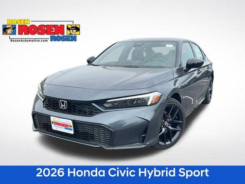 Meteorite Gray Metallic 2026 Honda Civic Hybrid Sport Sedan