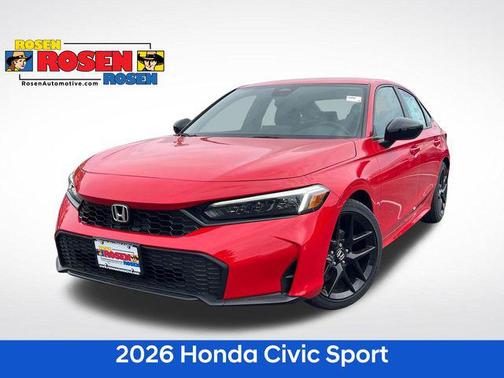 Rallye Red 2026 Honda Civic Sport Sedan