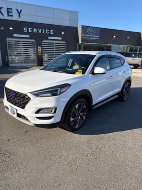 Dazzling White 2019 Hyundai TUCSON Sport