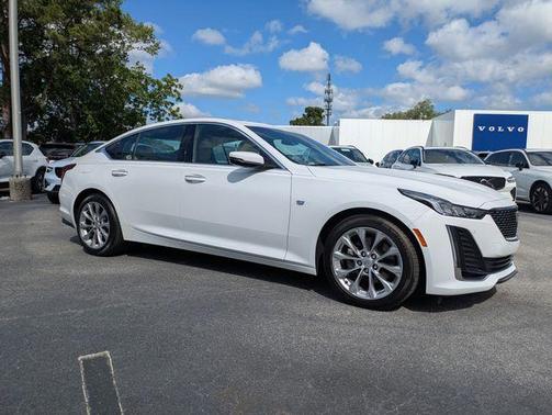 Summit White 2023 Cadillac CT5 Premium Luxury RWD