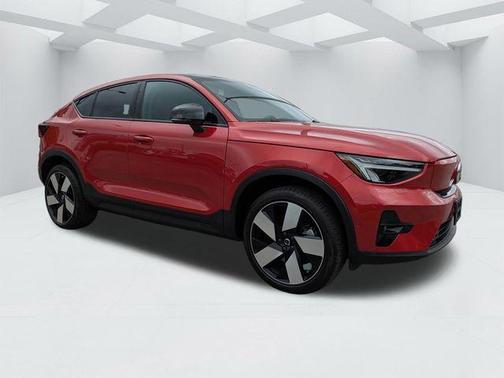 Fusion Red Metallic 2023 Volvo C40 Recharge Pure Electric Twin Ultimate