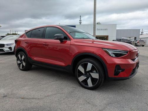 Fusion Red Metallic 2023 Volvo C40 Recharge Pure Electric Twin Ultimate