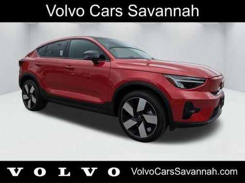 Fusion Red Metallic 2023 Volvo C40 Recharge Pure Electric Twin Ultimate