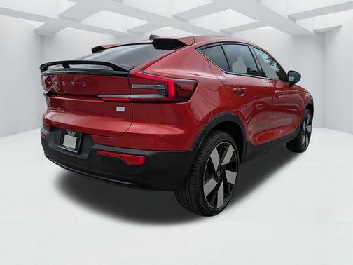 Fusion Red Metallic 2023 Volvo C40 Recharge Pure Electric Twin Ultimate