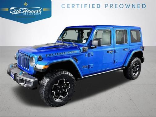 Blue 2023 Jeep Wrangler 4xe Rubicon 4x4