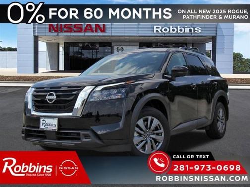 Black 2025 Nissan Pathfinder SV