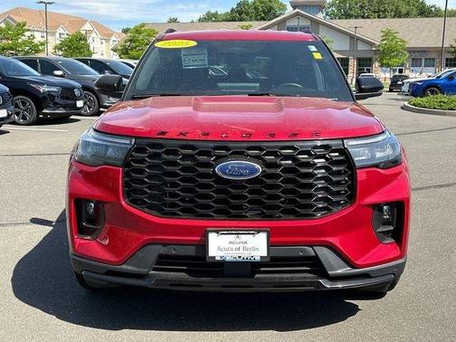 Red 2025 Ford Explorer ST-Line