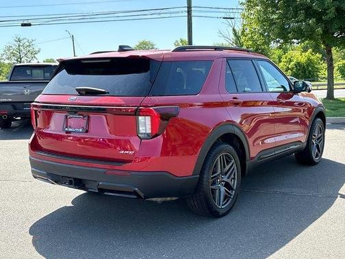 Red 2025 Ford Explorer ST-Line