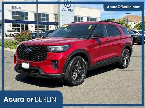 Red 2025 Ford Explorer ST-Line