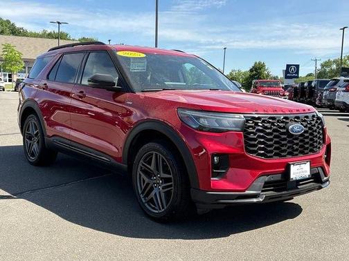 Red 2025 Ford Explorer ST-Line