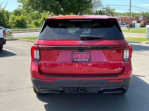 Red 2025 Ford Explorer ST-Line