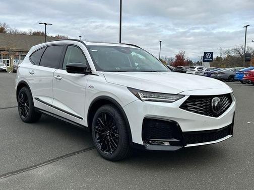 Platinum White Pearl 2026 Acura MDX A-Spec Advance Package