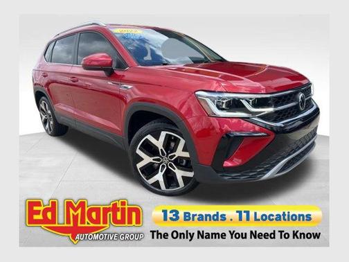 Red Metallic 2022 Volkswagen Taos 1.5T SEL