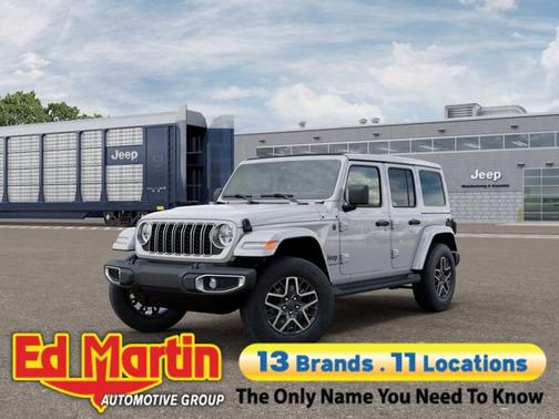 White 2026 Jeep Wrangler 4-Door Sahara 4x4