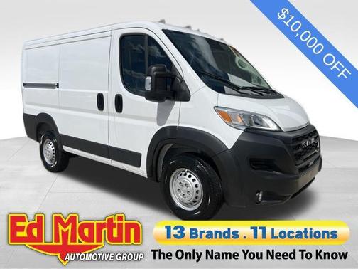Bright White 2025 RAM ProMaster 1500 Low Roof